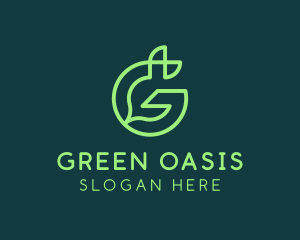 Green Environmental Letter G logo design