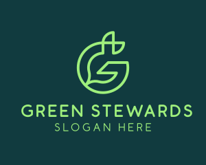 Green Environmental Letter G logo design