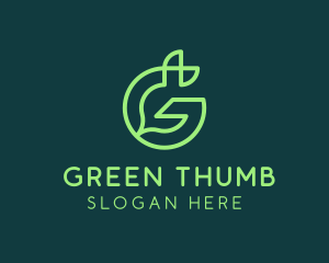 Green Environmental Letter G logo design