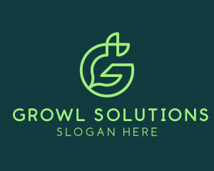 Green Environmental Letter G logo design