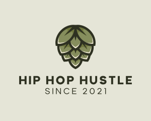 Beer Hops Plant logo design