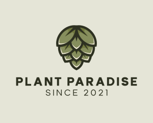 Beer Hops Plant logo design