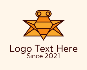 Geometric Bee Robot logo