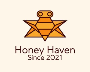 Geometric Bee Robot logo