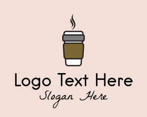 Hot Coffee Cup  logo
