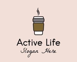 Hot Coffee Cup  logo