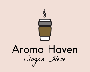 Hot Coffee Cup  logo design