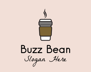 Hot Coffee Cup  logo design