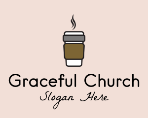 Hot Coffee Cup  logo