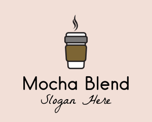 Hot Coffee Cup  logo design