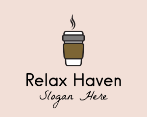 Hot Coffee Cup  logo