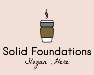Hot Coffee Cup  logo