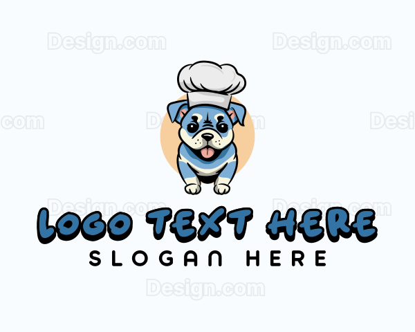 Cute Chef Puppy Logo