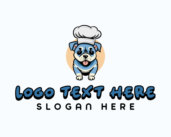 Cute Chef Puppy logo