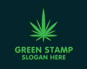 Weed Marijuana Therapy Leaf logo design