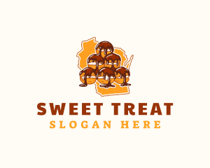 Wisconsin Profiterole Dessert logo design