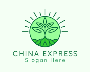 Farming Plant Cultivation Logo