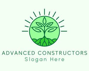 Farming Plant Cultivation logo design