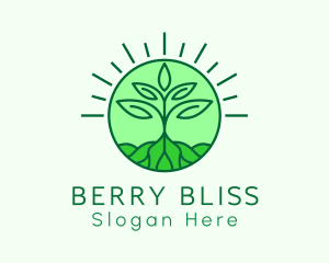 Farming Plant Cultivation logo design