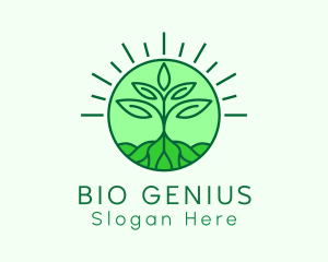 Farming Plant Cultivation logo design