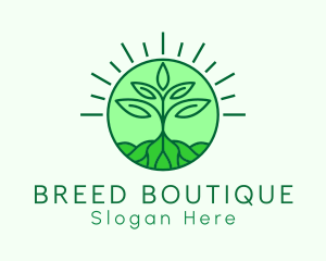 Farming Plant Cultivation logo design