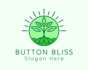 Farming Plant Cultivation logo design