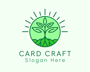 Farming Plant Cultivation logo design