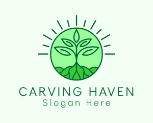 Farming Plant Cultivation logo design