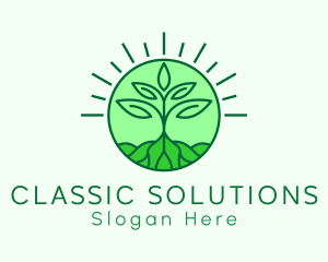 Farming Plant Cultivation logo design