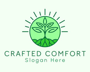 Farming Plant Cultivation logo design