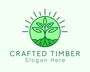 Farming Plant Cultivation logo design