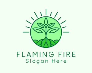 Farming Plant Cultivation logo design