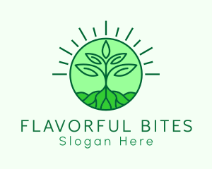 Farming Plant Cultivation logo design