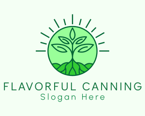 Farming Plant Cultivation logo design