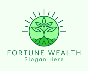 Farming Plant Cultivation logo design