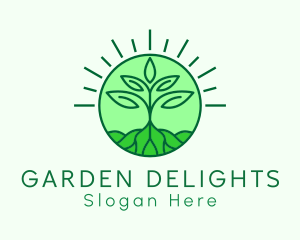 Farming Plant Cultivation logo design