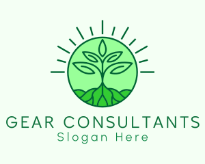 Farming Plant Cultivation logo design