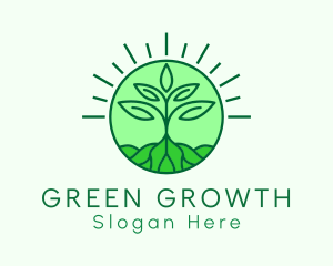 Farming Plant Cultivation logo design