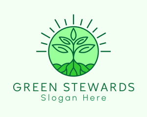 Farming Plant Cultivation logo design