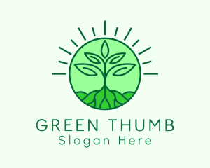 Farming Plant Cultivation logo design