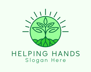 Farming Plant Cultivation logo design