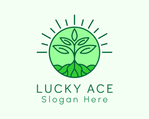 Farming Plant Cultivation logo design