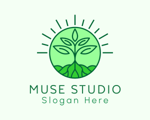 Farming Plant Cultivation logo design