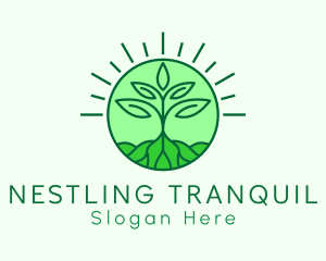 Farming Plant Cultivation logo design