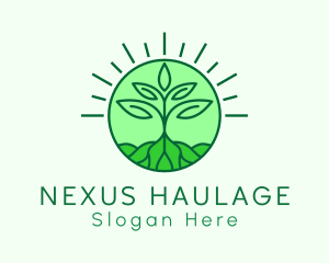 Farming Plant Cultivation logo design