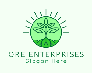 Farming Plant Cultivation logo design