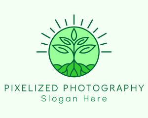 Farming Plant Cultivation logo design