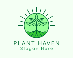 Farming Plant Cultivation logo design