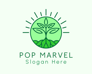 Farming Plant Cultivation logo design