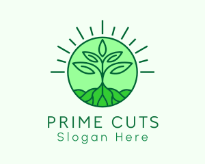 Farming Plant Cultivation logo design